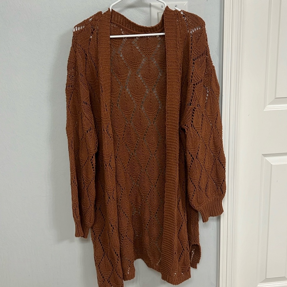 Cozy oversized knit cardigan